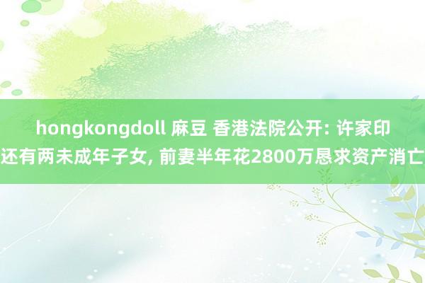 hongkongdoll 麻豆 香港法院公开: 许家印还有两未成年子女， 前妻半年花2800万恳求资产消亡